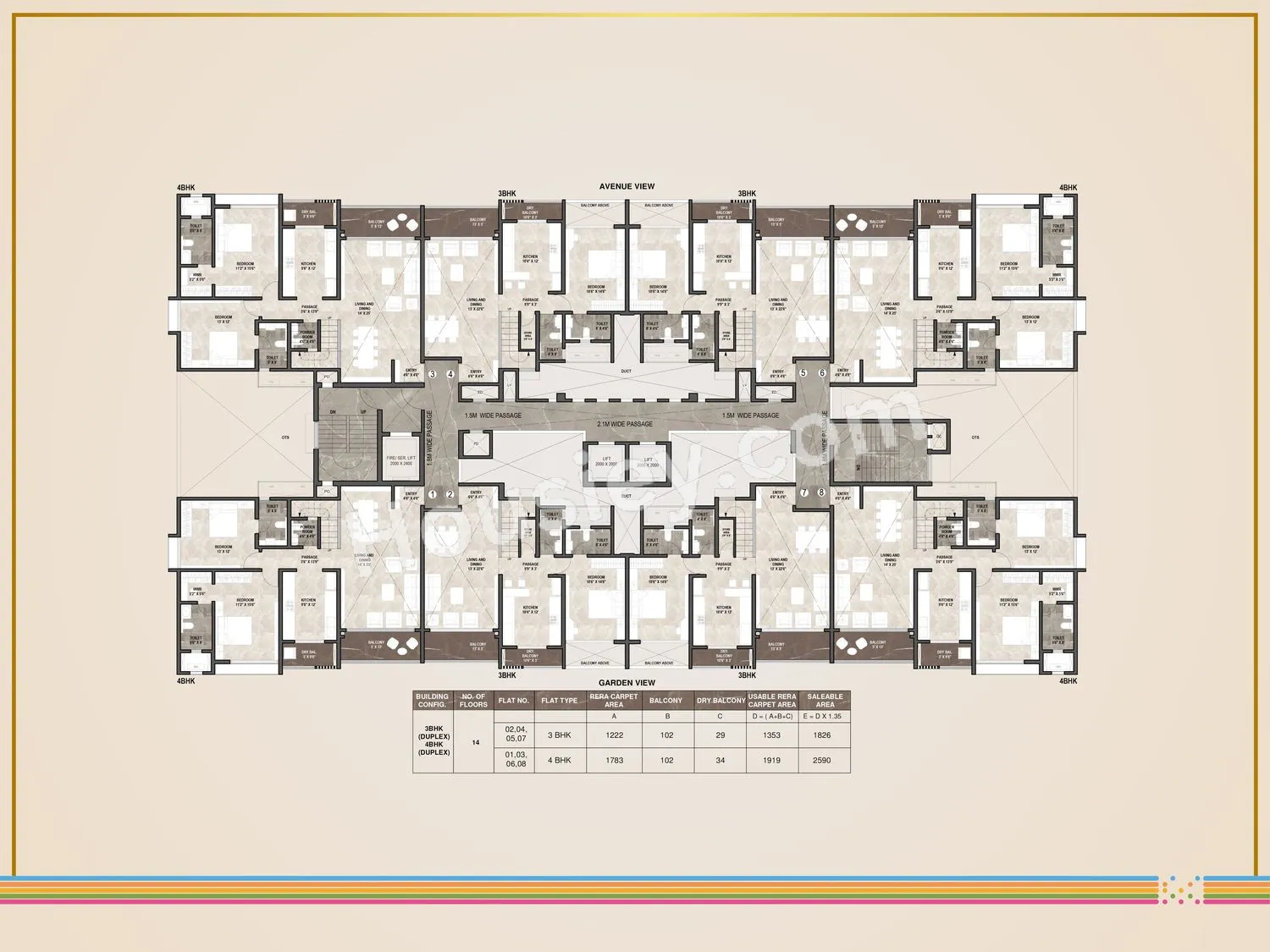 Pride World City Montreal Floor plan 1